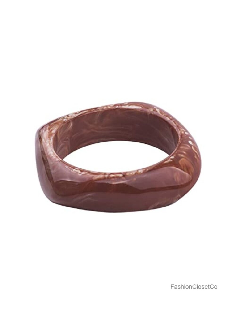 Acrylic Resin Geometric Bangle Bracelet Irregular Chunky Wrap Cuff Women